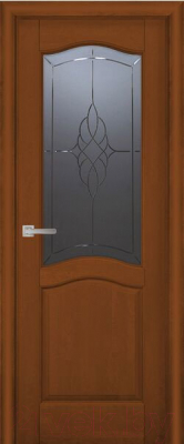 Дверь межкомнатная Vi Lario ДО Лео 80x200 (бренди)