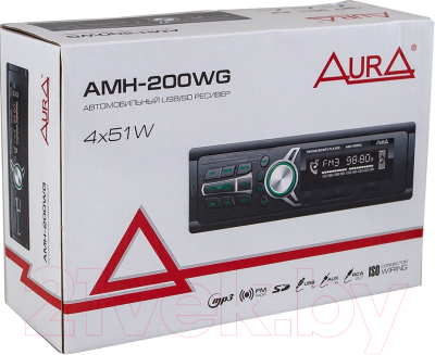 Бездисковая автомагнитола AURA AMH-200WG