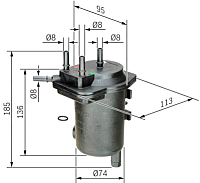 

Топливный фильтр, 0450907008