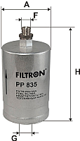 Топливный фильтр Filtron PP835 - 