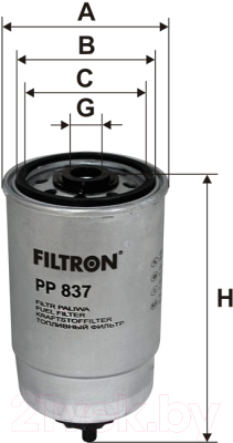 Топливный фильтр Filtron PP837