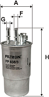 Топливный фильтр Filtron PP838/3 - 