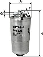 Топливный фильтр Filtron PP839/5 - 