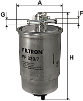 Топливный фильтр Filtron PP839/7 - 