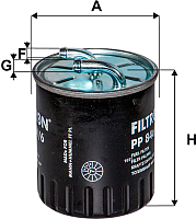 Топливный фильтр Filtron PP840/6 - 