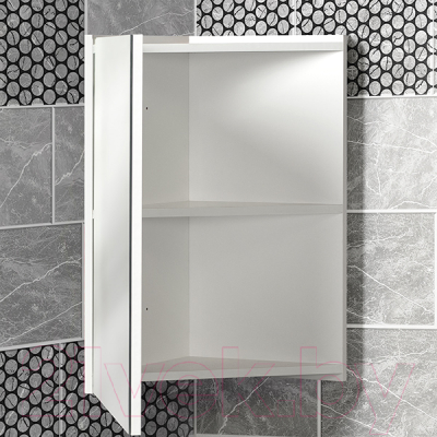 Шкаф с зеркалом для ванной Акваль Верна / АВ.04.55.70.N