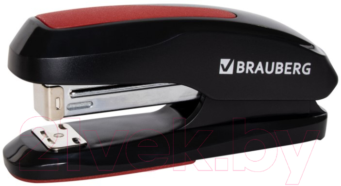 Степлер Brauberg Extra / 229085 (черно-красный)
