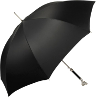 Зонт-трость Pasotti Cobra Silver Oxford Black - 