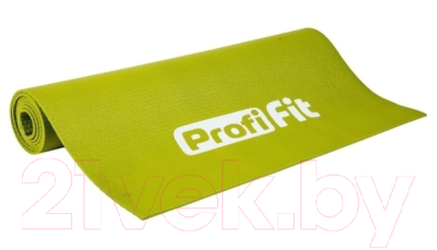 Коврик для йоги и фитнеса Profi-Fit Проф Плюс / PF-YM4-GN (светло-зеленый)