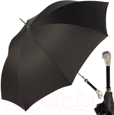 Зонт-трость Pasotti Falcon Silver Rombo Black