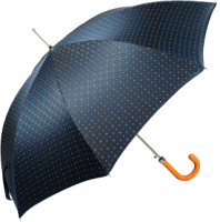 Зонт-трость Pasotti Grana Blu Pelle Orange - 