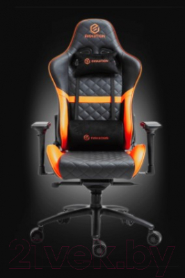 Кресло геймерское Evolution Delta (черный/оранжевый)