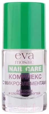 Лак для укрепления ногтей Eva Mosaic Для сухих и слоящихся ногтей С микроэлементами (10мл)