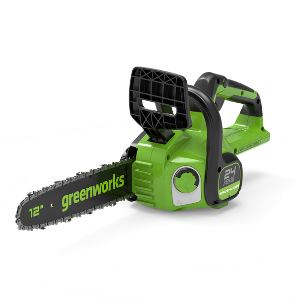Пила цепная аккумуляторная Greenworks GD24CS30 бесщеточная 24V 30см / 2007007UA (c АКБ 2Ач и ЗУ)