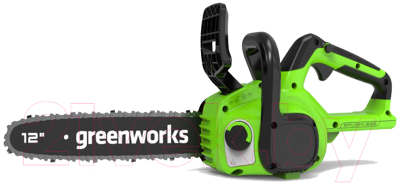 Электропила цепная Greenworks GD24CS30 бесщеточная 24V 30см / 2007007UA (c АКБ 2Ач и ЗУ)