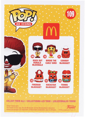 Фигурка коллекционная Funko POP! Ad Icons McDonalds Rock Out Ronald 52991 / Fun2549877