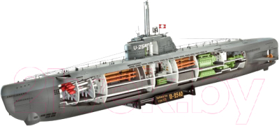 

Сборная модель Revell, Подводная лодка U-Boat XXI Type w. Interieur 1:144 / 5078