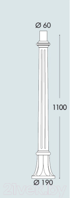 Столб для уличного светильника Fumagalli AloeR 000.163.000.A0