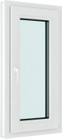 Окно ПВХ Brusbox Elementis Kale Одностворчатое Поворотно-откидное правое 2 стекла (1000x600x60) - 