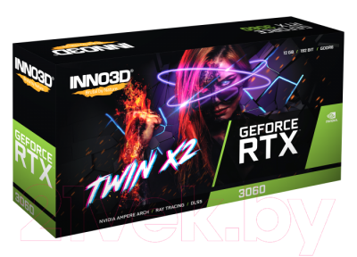 Видеокарта Inno3D GeForce RTX 3060 Twin X2 (N30602-12D6-119032AH)