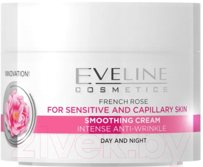Крем для лица Eveline Cosmetics С экстрактом Французской Розы Омолаживающий против морщин (50мл)