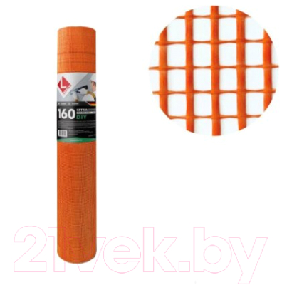 Стеклосетка Lihtar Штукатурная 160 5x5 1x50м (оранжевый)