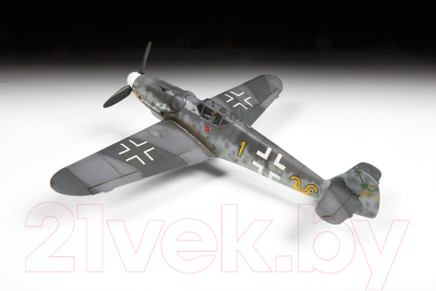 Сборная модель Звезда Самолет Мессершмитт BF-109 G6 / 4816