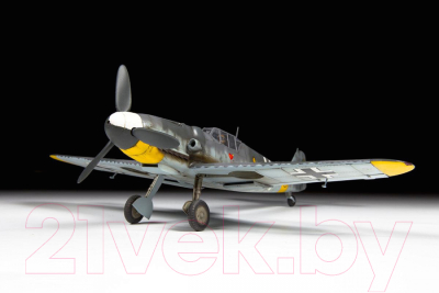Сборная модель Звезда Самолет Мессершмитт BF-109 G6 / 4816