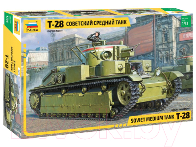 Изображение товара Сборная модель Звезда Советский средний танк Т-28 / 3694