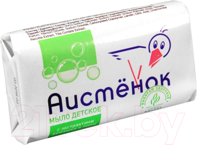 

Мыло детское Аист, С экстрактами ромашки и липы
