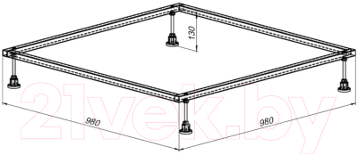 Каркас Aquanet 98x98 / 267176