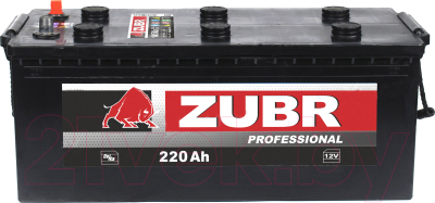 Автомобильный аккумулятор Zubr Professional болт R+ (220 А/ч)