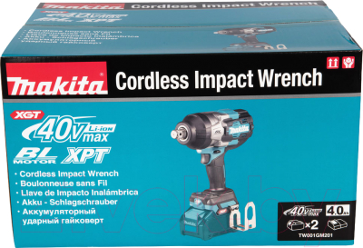 Изображение товара Профессиональный гайковерт Makita TW001GM201