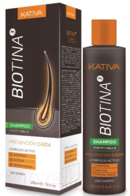 Шампунь для волос Kativa Biotina Против выпадения волос (250мл)