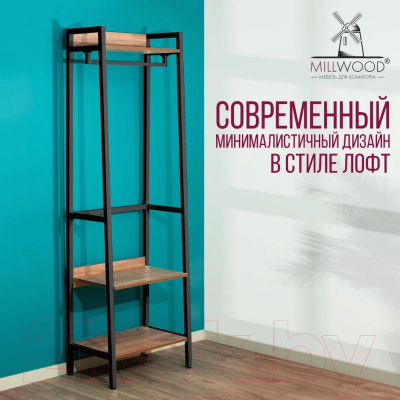 Купить Секция в прихожую Millwood Сканди 6 65x40x200  