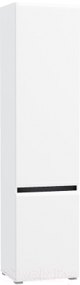 Шкаф-пенал Mobi Сидней 13.200 (белый премиум/черный 0190 PE/ белый глянец ПВХ)