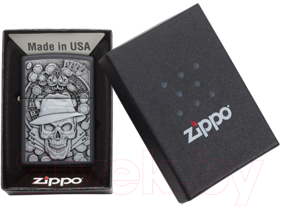 Зажигалка Zippo Classic / 49183 (черный матовый)