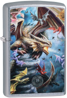 Зажигалка Zippo Anne Stokes / 49104 (серебристый матовый) - 