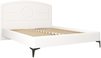 Двуспальная кровать Mobi Валенсия 11.36.01 (белый РЕ шагрень/белый шагрень ПВХ) - 