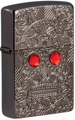 Зажигалка Zippo Armor Crystal Skull Design / 49300 (черный)