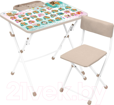 Комплект мебели с детским столом Ника КУ1/3М Забавные медвежата