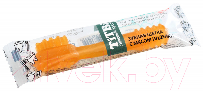 Лакомство для собак TiTBiT Dental+ Зубная щетка с мясом индейки / 19863 — фото 4