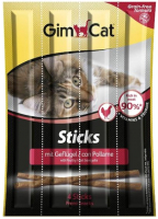 

Лакомство для кошек GimCat, Беззерновые палочки с домашней птицей / 400761GC