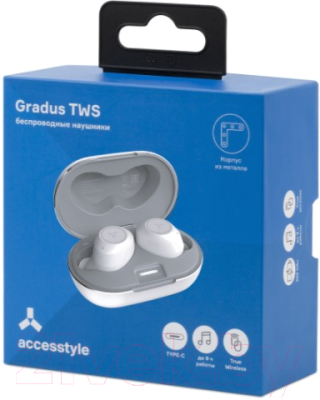 Беспроводные наушники Accesstyle Gradus TWS (белый)