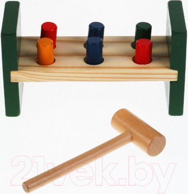 

Развивающая игрушка Буратино, Ми-ми-мишки Стучалка 6 цилиндров / MMM-33