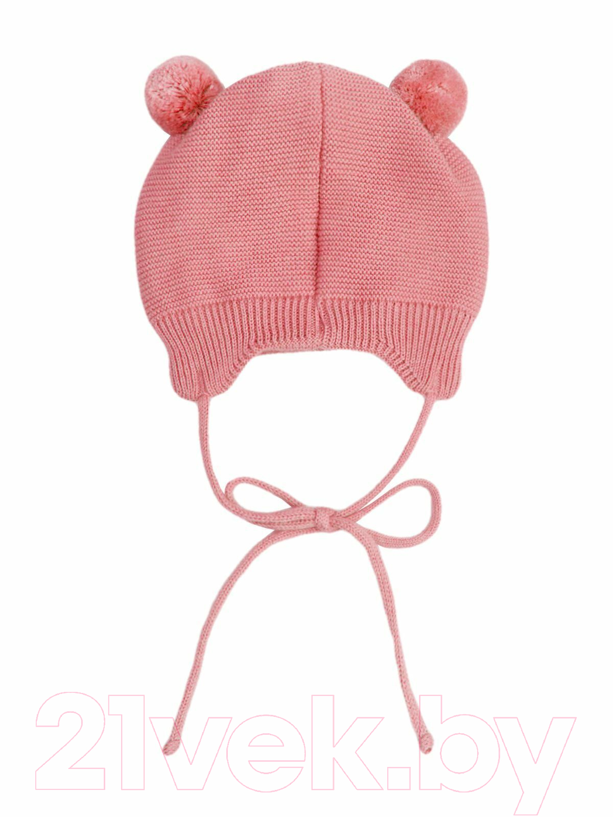 Шапочка для малышей Amarobaby Pure Love Pompony / AB-OD21-PLP16/06-40 (розовый, р-р 40-42) — фото 3