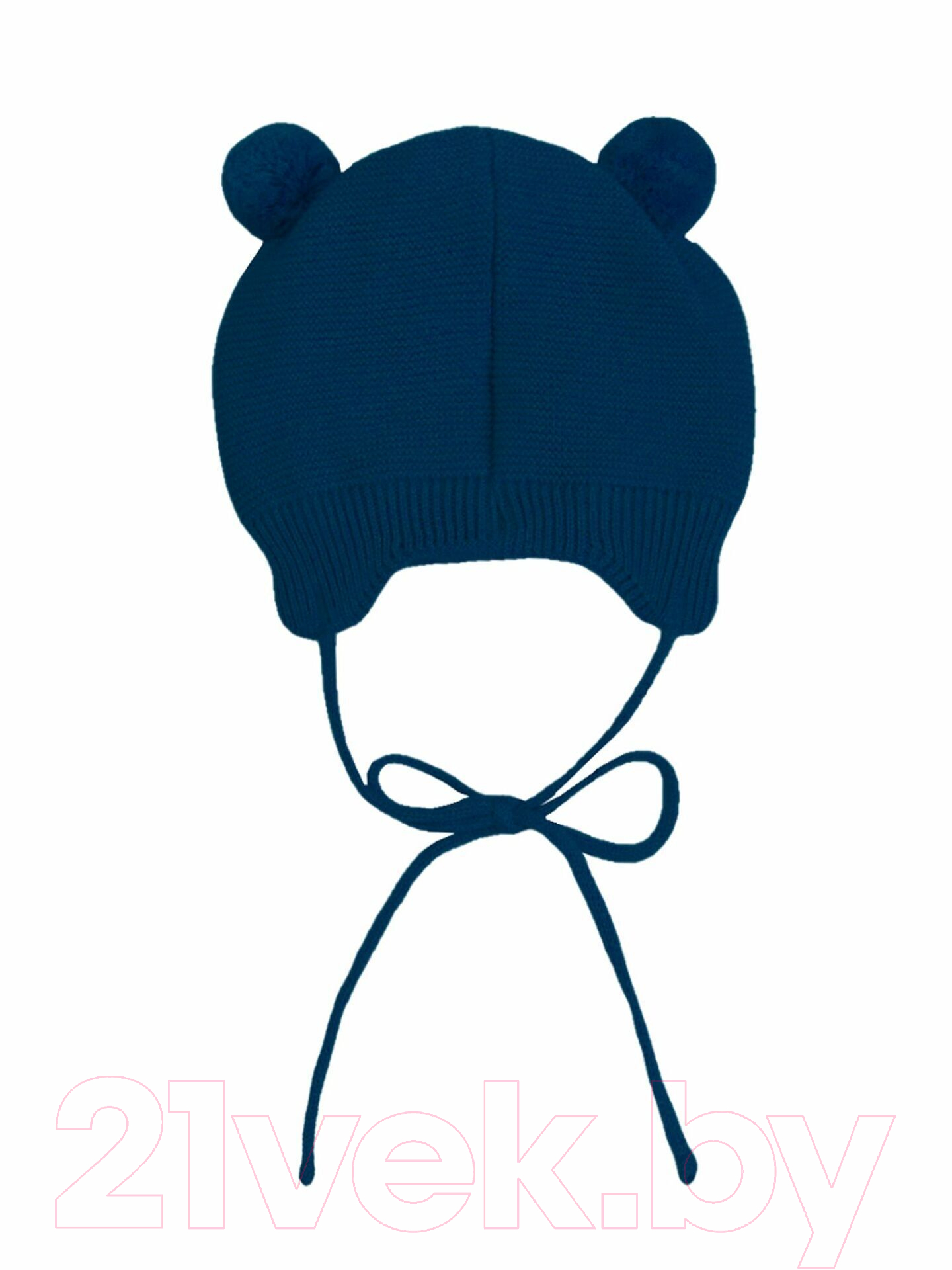 Шапочка для малышей Amarobaby Pure Love Pompony / AB-OD21-PLP16/20-38 (синий, р-р 38-40) — фото 3