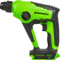 Перфоратор Greenworks G24HD бесщеточный 1.2Дж 24V / 3803107 (без АКБ и ЗУ) - 