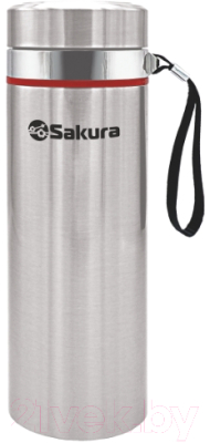 Термос для напитков Sakura TH-02-1000S  (серебристый)
