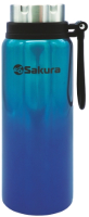 Термос для напитков Sakura TH-03-1000BL (голубой/синий) - 